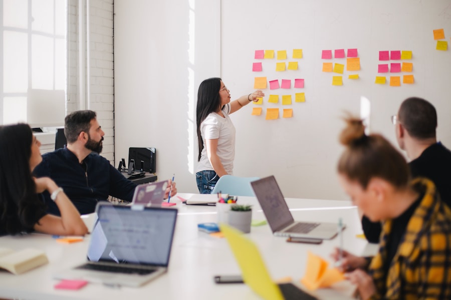 Team planning business development growth
